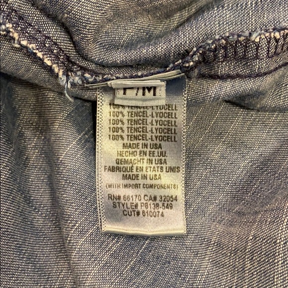 Anthropologie Cloth & Stone Chambray Dress, PM - Picture 8 of 8